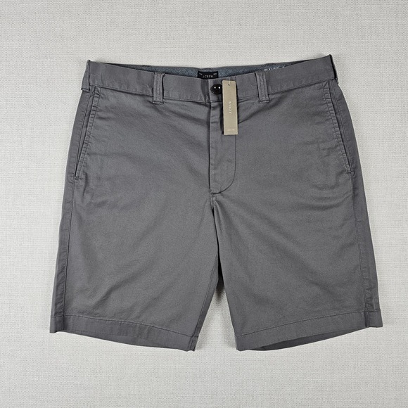 J.CREW Other - J Crew Shorts Mens 32 Gray Flex Chino 9" Inseam Stretch Preppy Casual NWT